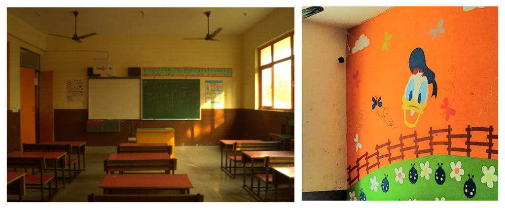 Inside of Maple Grove's Classroom